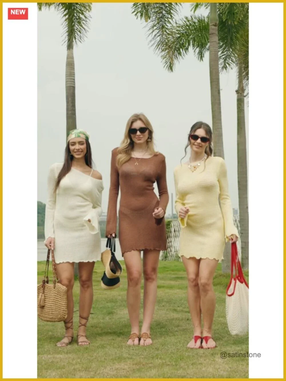 Sheer Mesh Knit Long Sleeve Backless Mini Swim Cover Up Dress